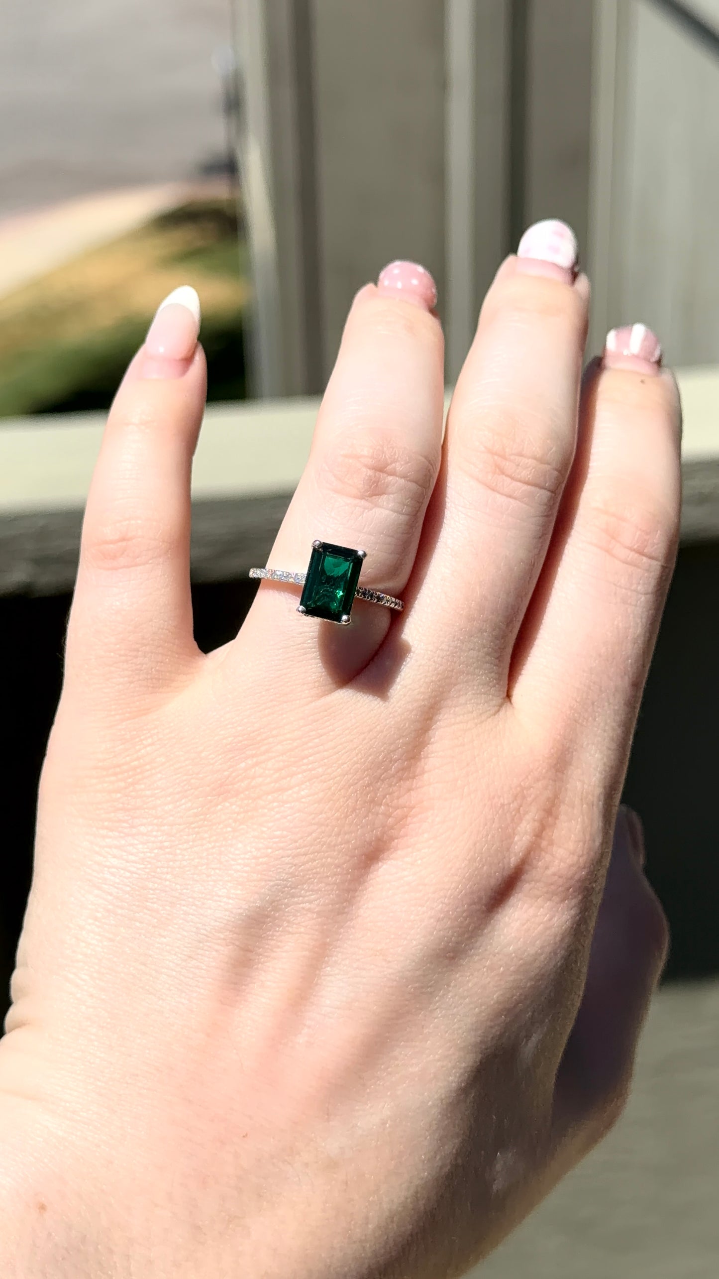 Lab Emerald and Diamond Ring ✦ Custom