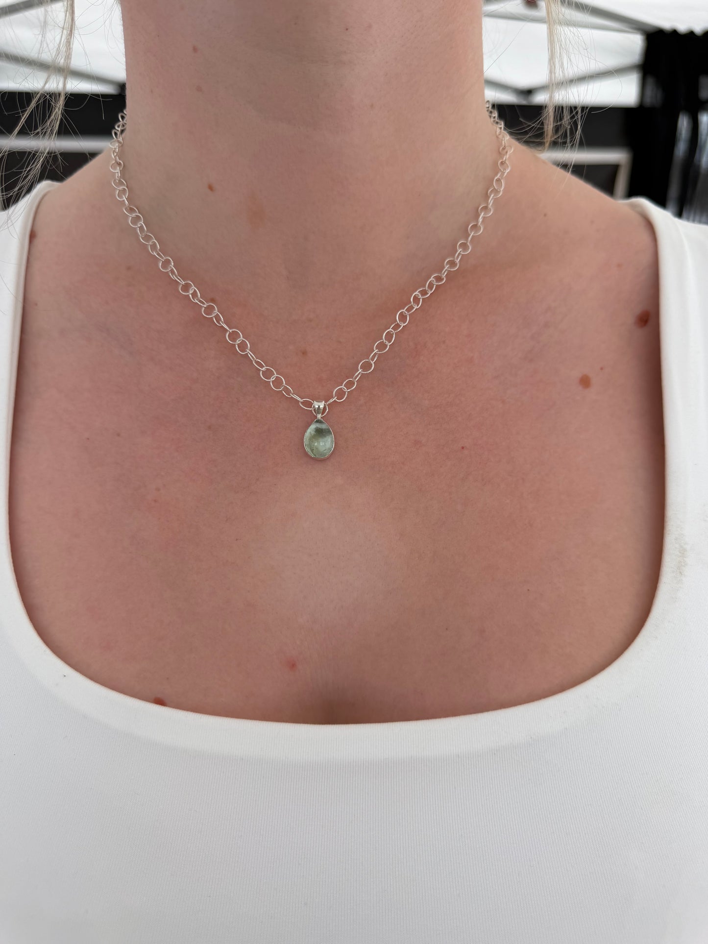 Silly Frilly Aquamarine Necklace
