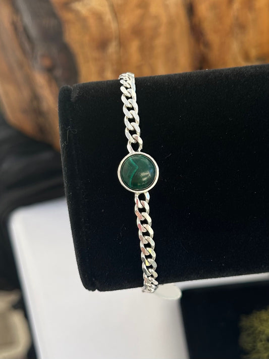 Malachite Curb Bracelet