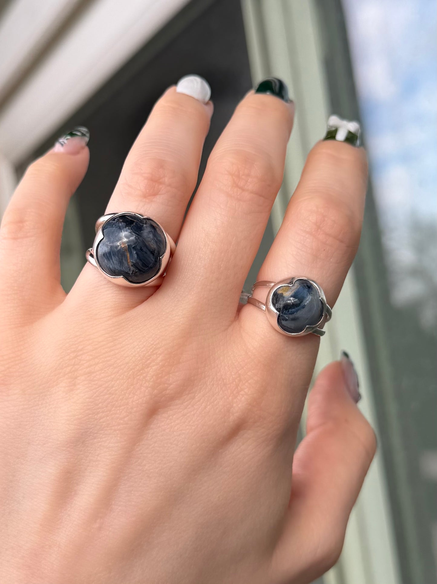 Pietersite Crown Ring ✦ Size 9.5