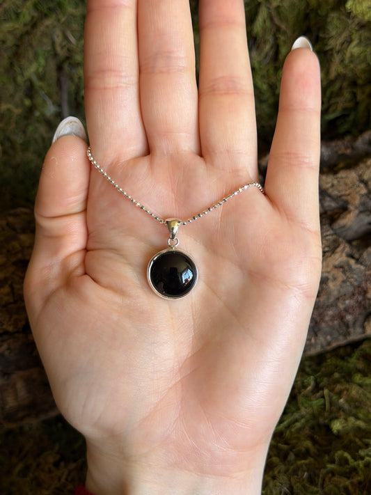 Onyx Orb Necklace