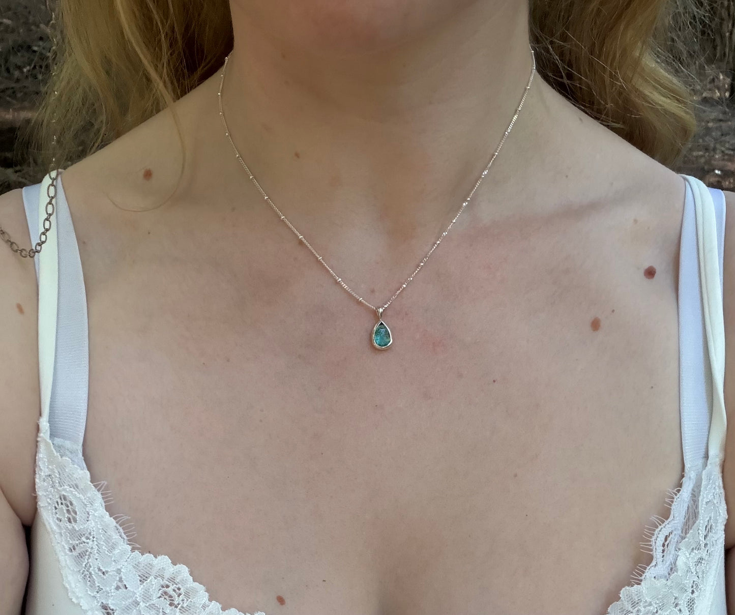 Pear Kyanite Necklace