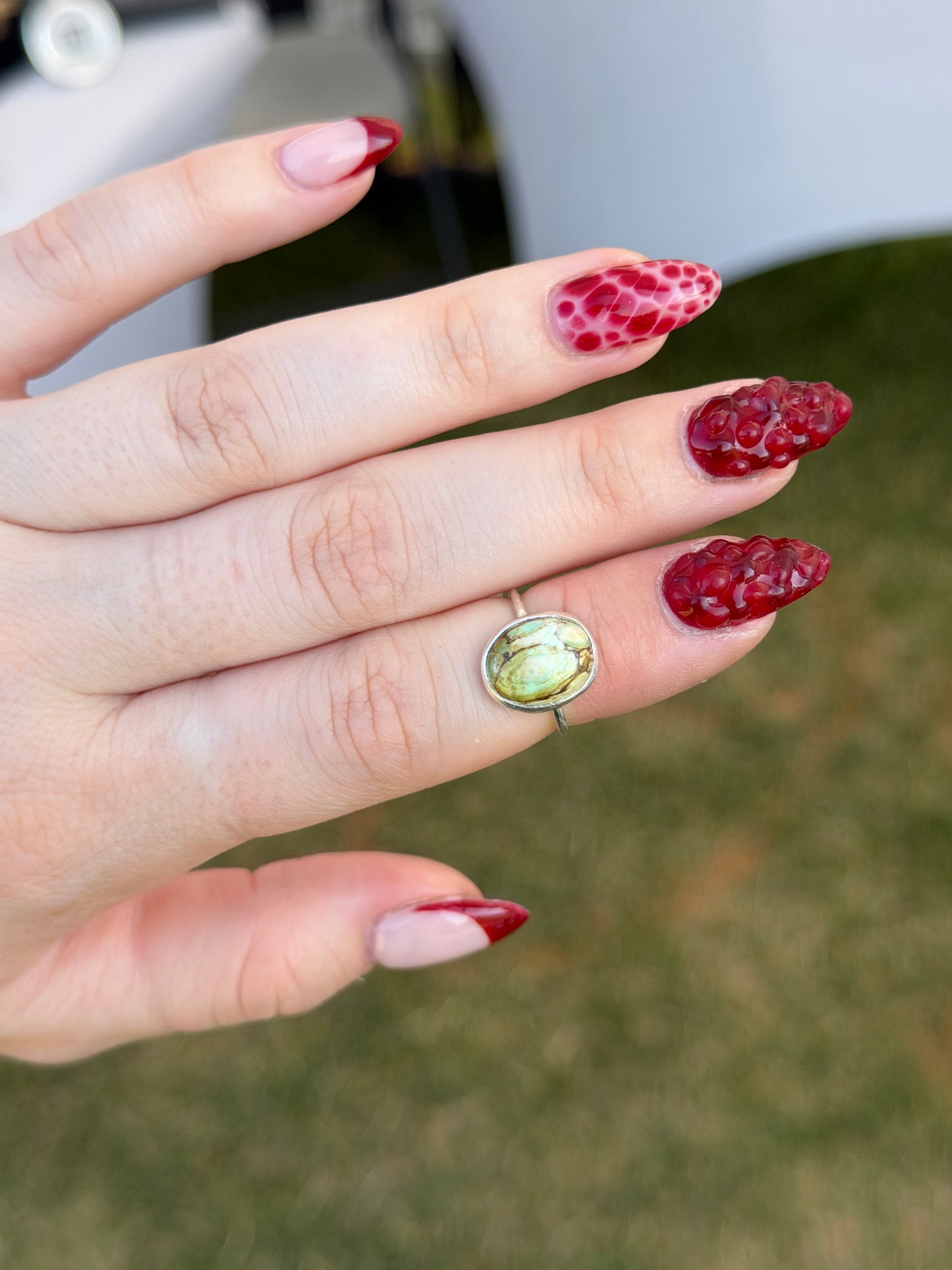 Dainty Variscite Rings ✦ Multiple Sizes