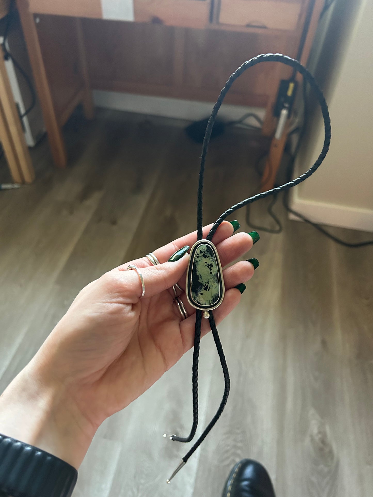 Saguaro Variscite Bolo Tie