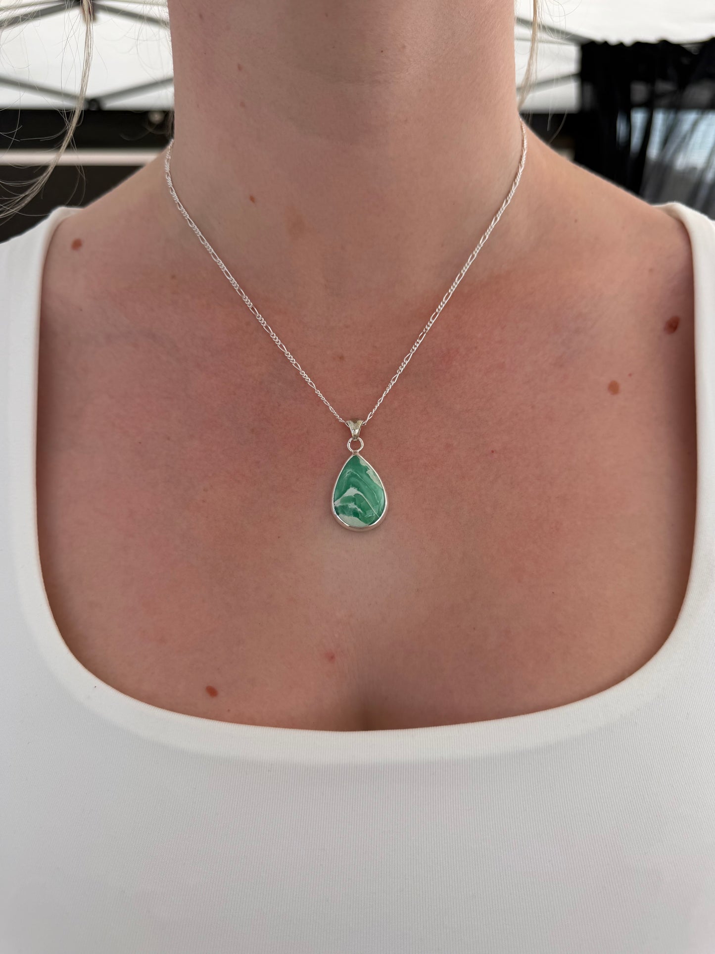 Pear Australian Variscite Necklace