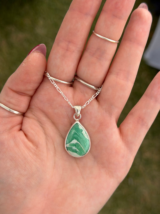 Pear Australian Variscite Necklace
