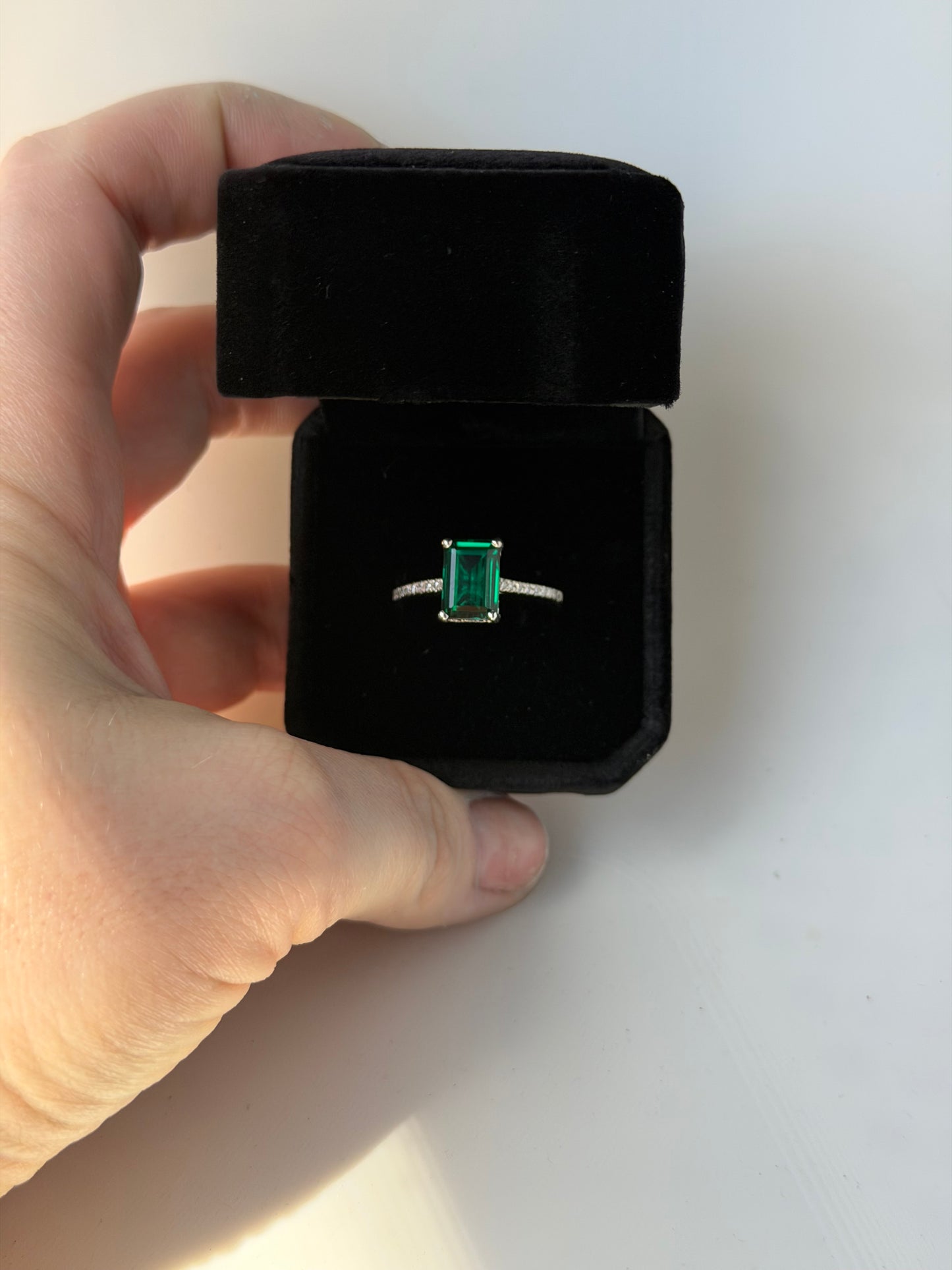 Lab Emerald and Diamond Ring ✦ Custom