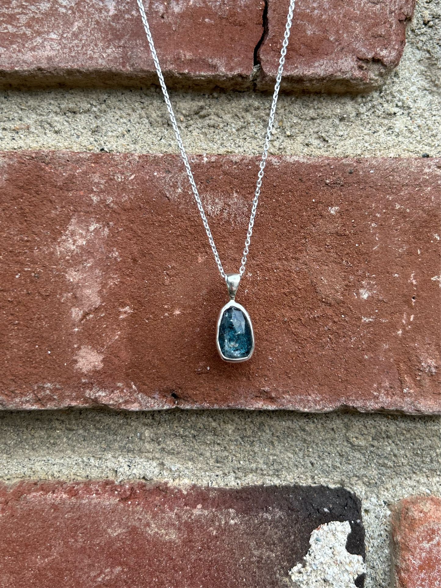 Teal Kyanite Necklace