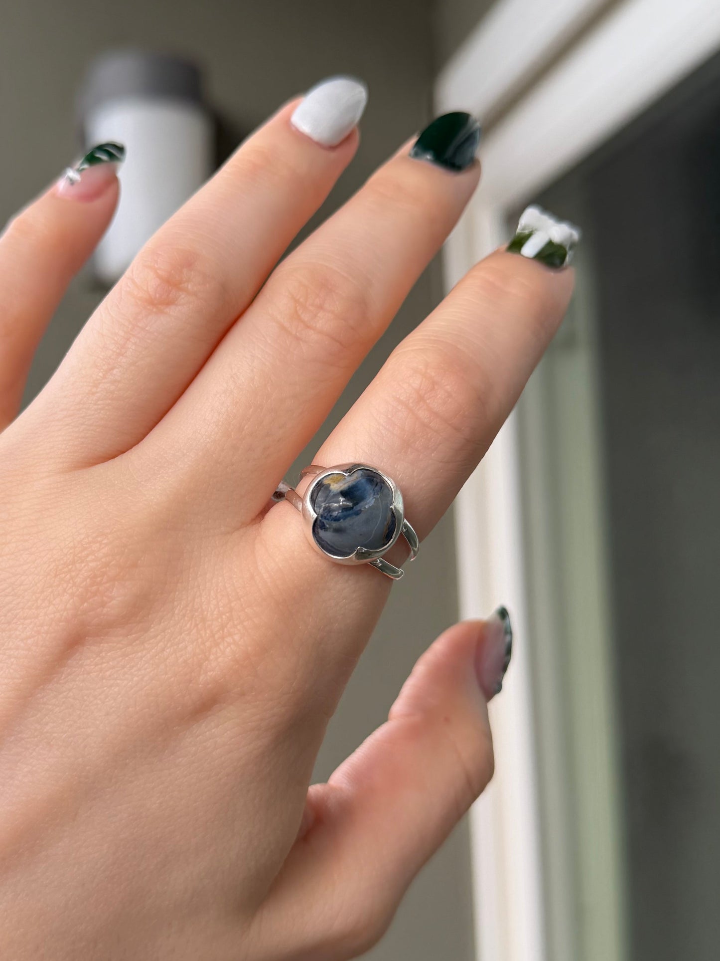 Pietersite Crown Ring ✦ Size 9.5