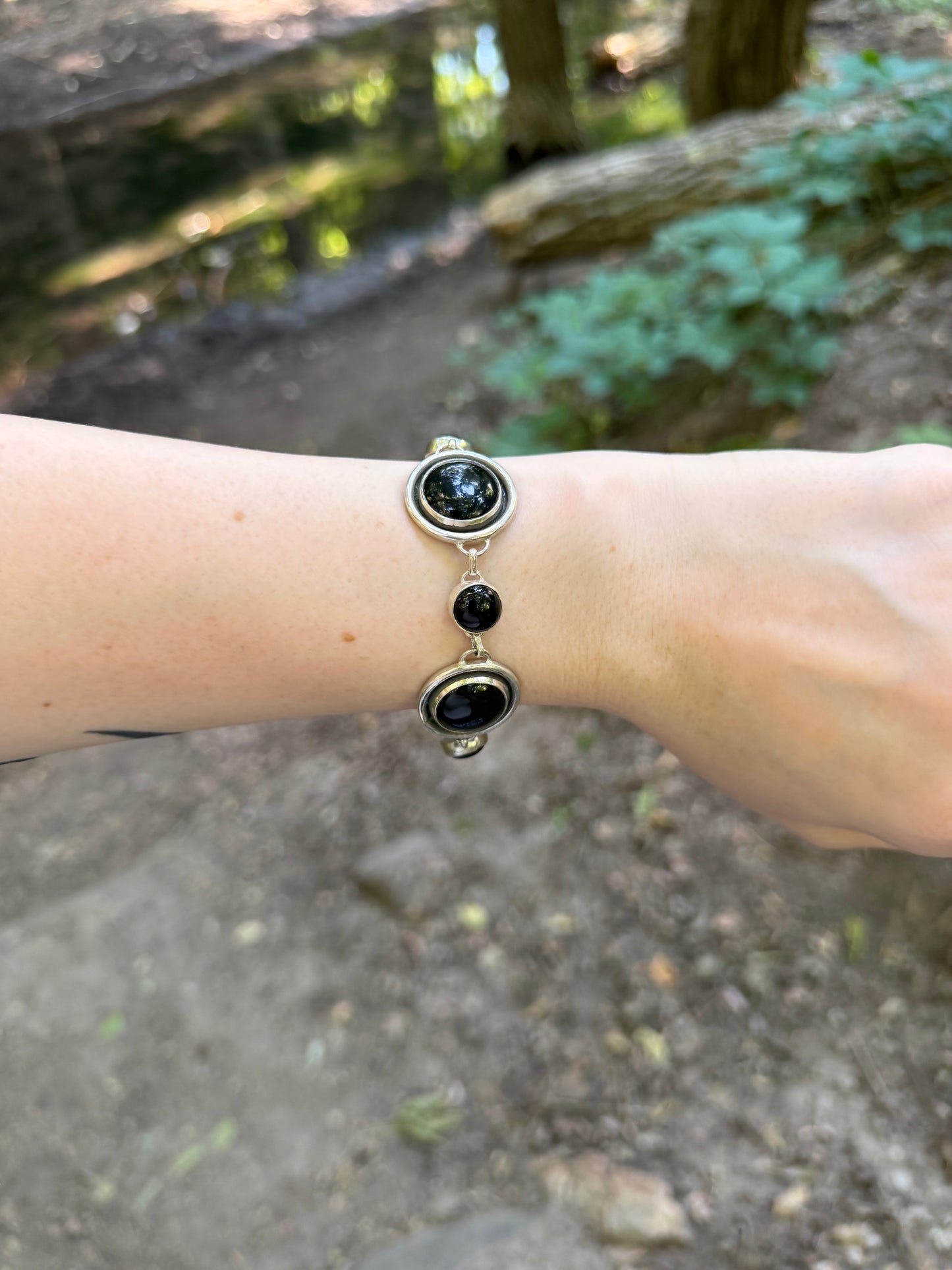 Shadow Box Onyx Bracelet