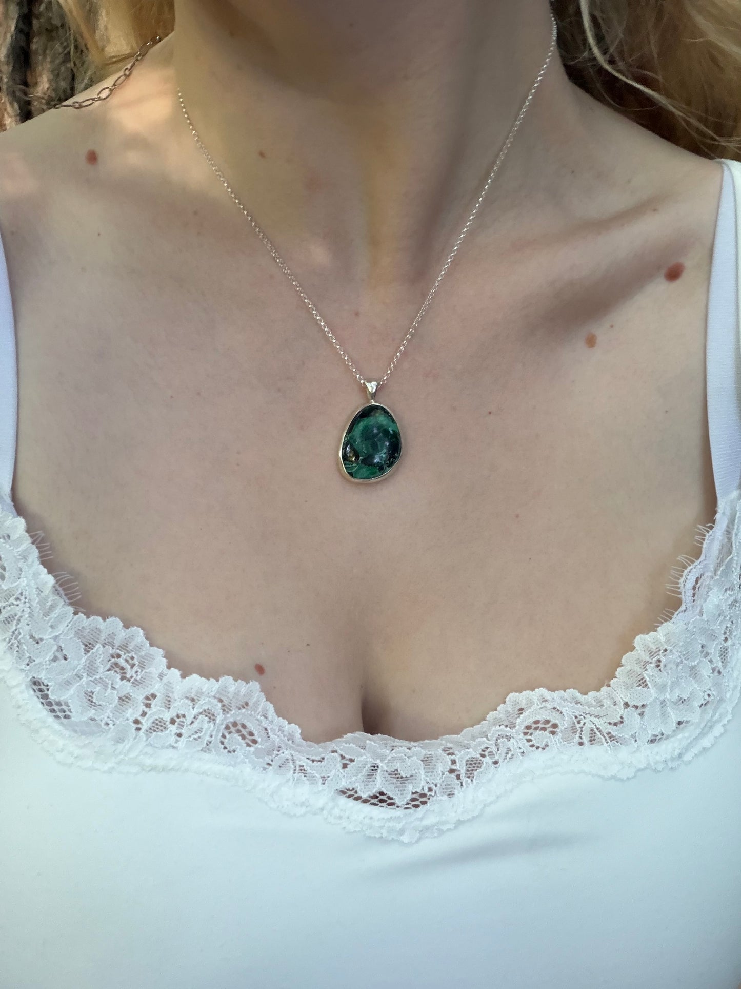 Malachite Chrysocolla Necklace