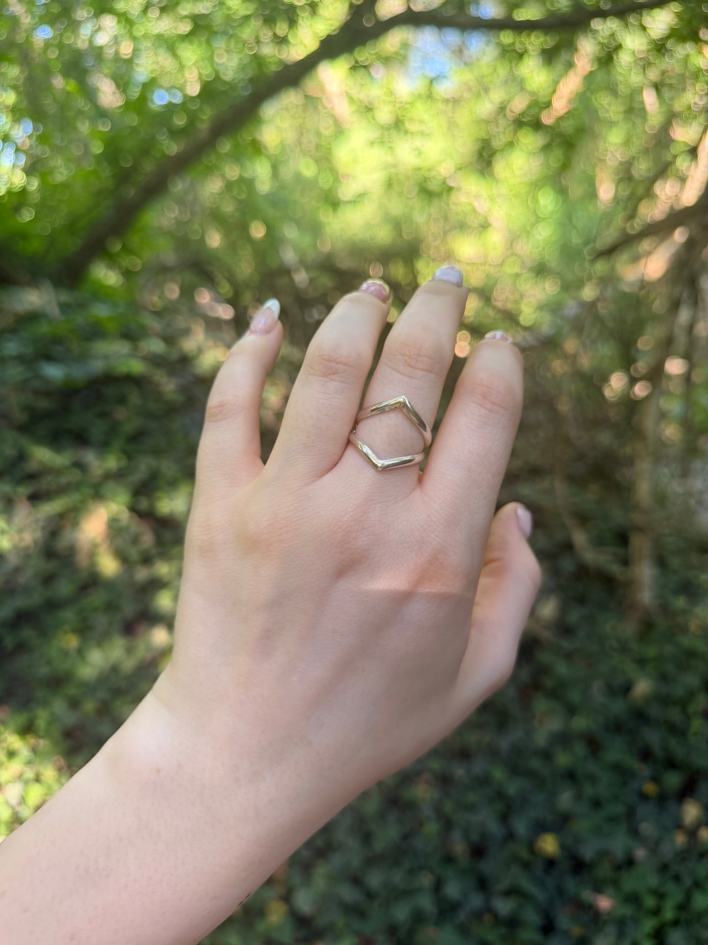 Chevron Ring ✦ Size 9