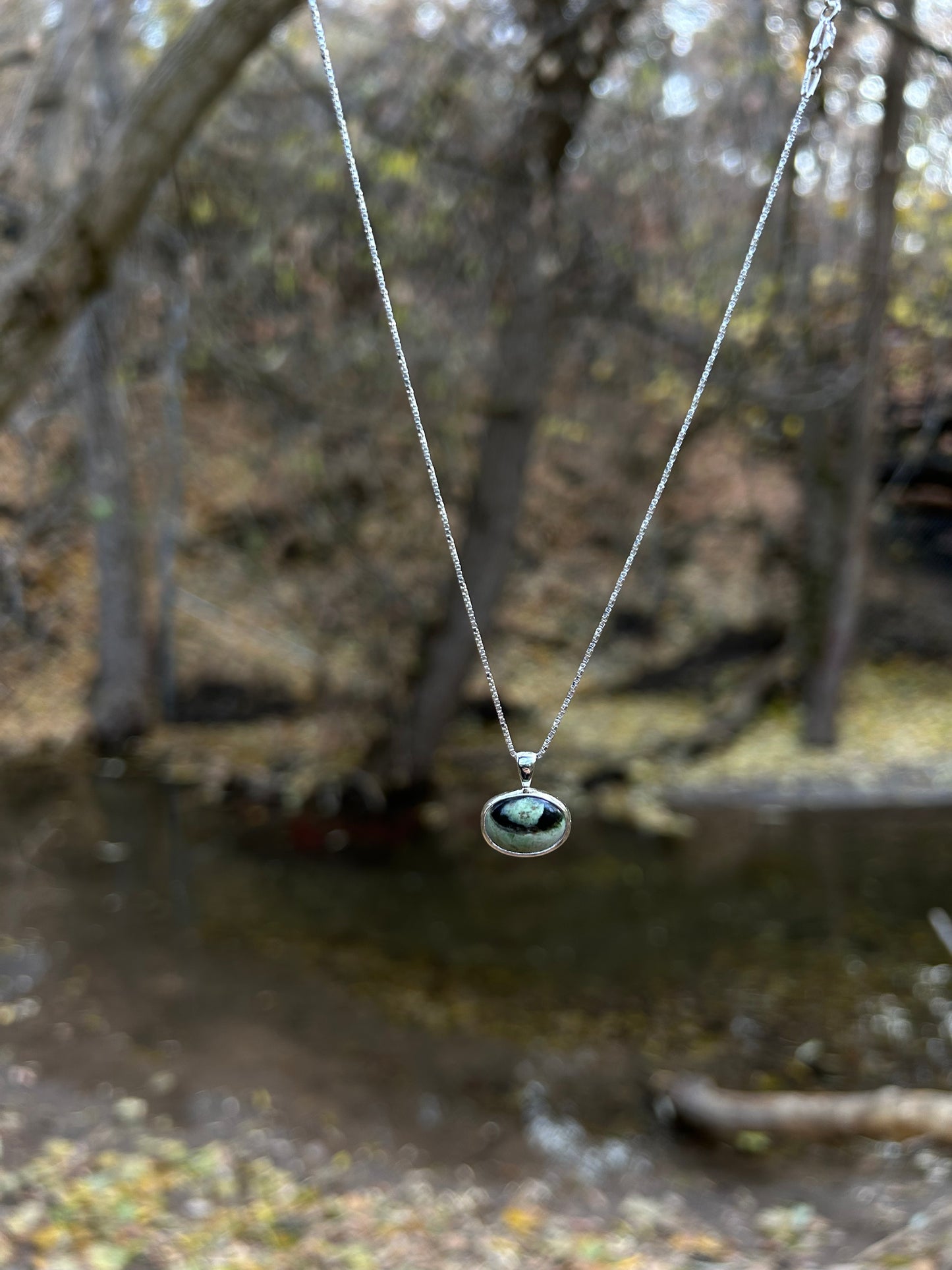 Cyclops Chrome Chalcedony Necklace