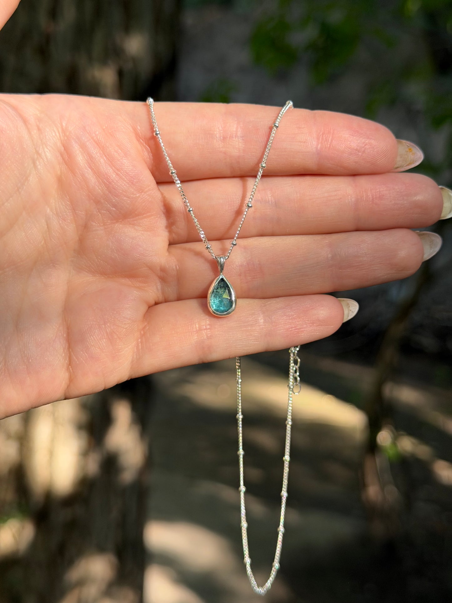 Pear Kyanite Necklace