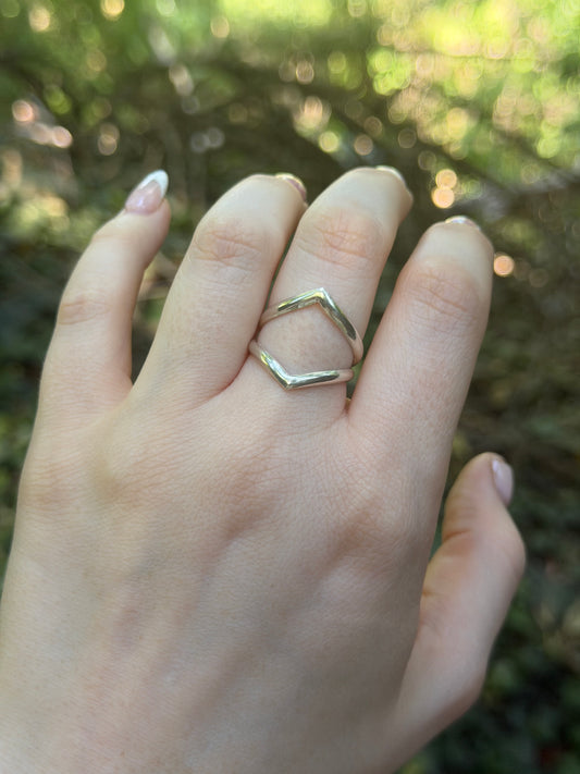 Chevron Ring ✦ Size 9
