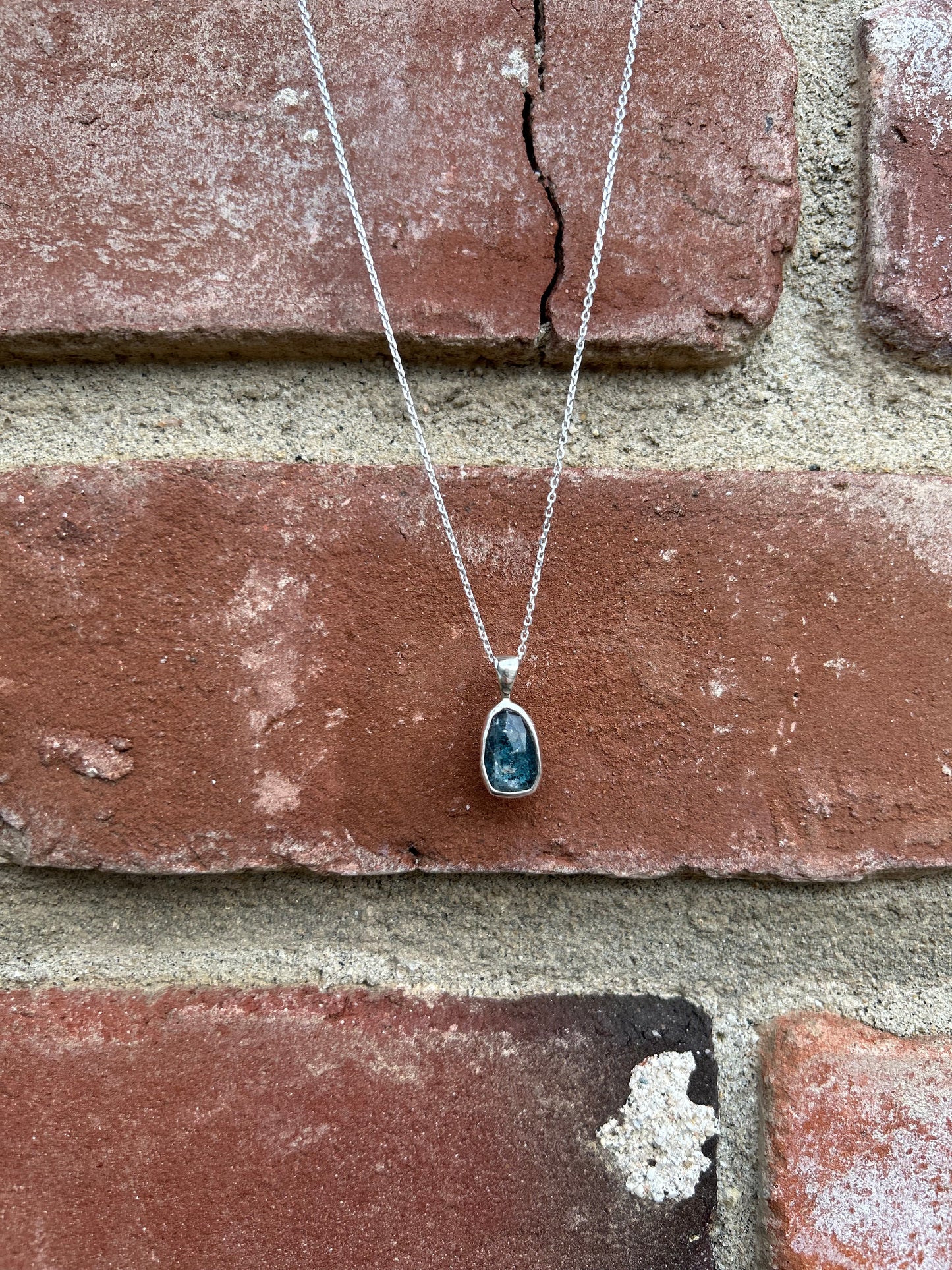 Teal Kyanite Necklace