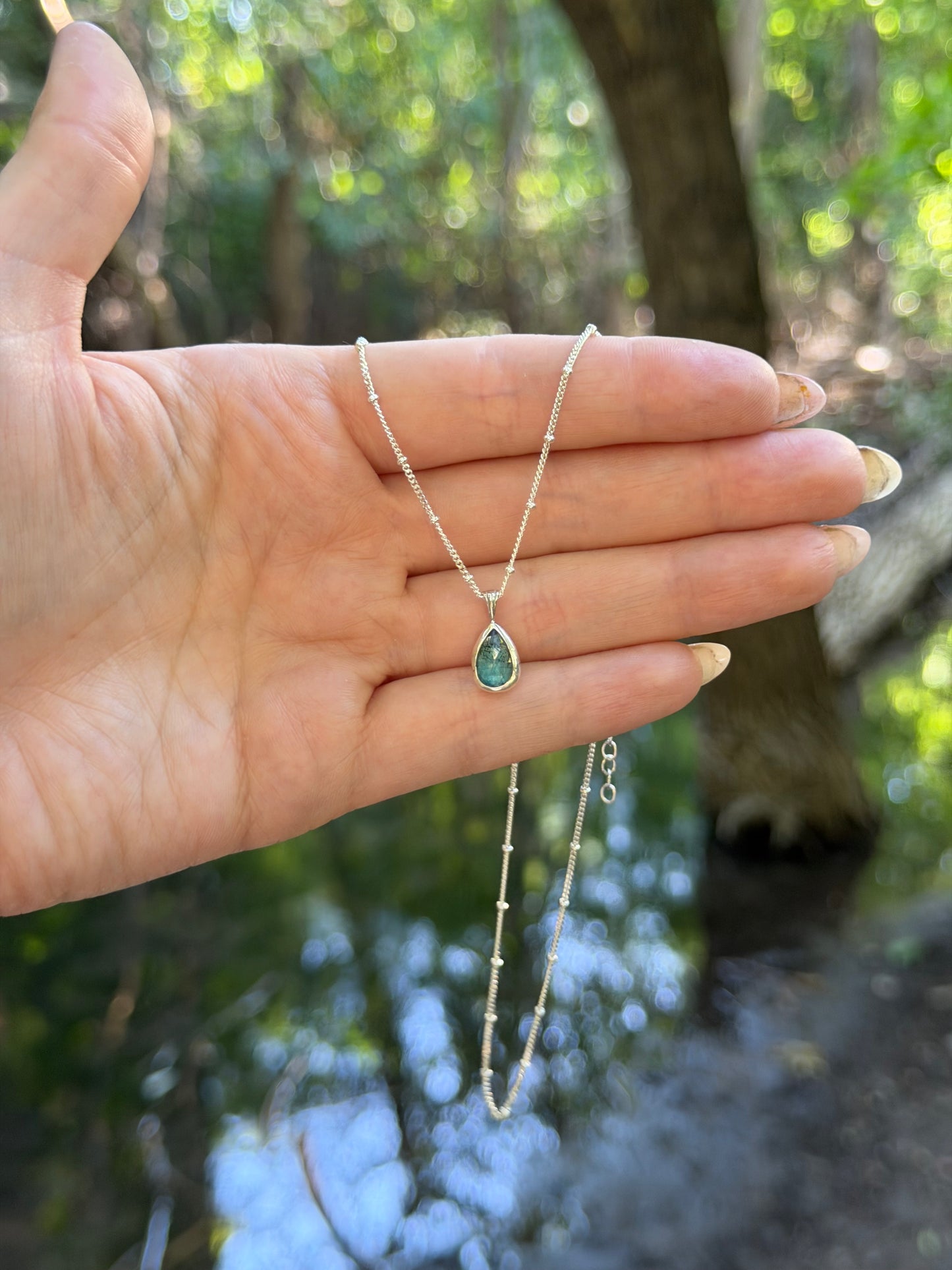 Pear Kyanite Necklace