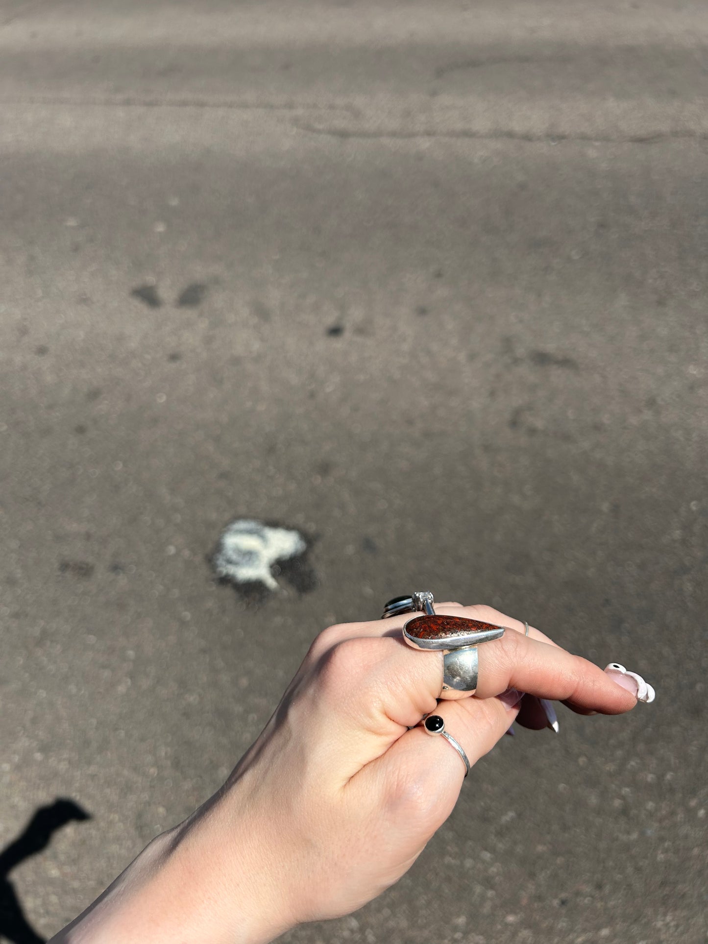 Agatized Dino Bone ✦ Size 9.5