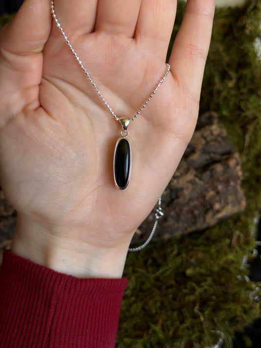 Long Onyx Necklace