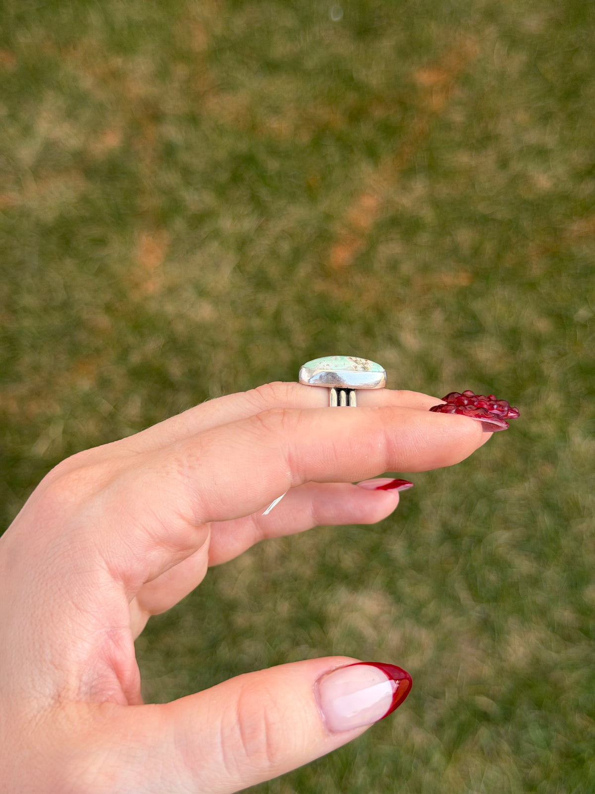 Triplin on Australian Variscite Rings ✦ Multiple Sizes