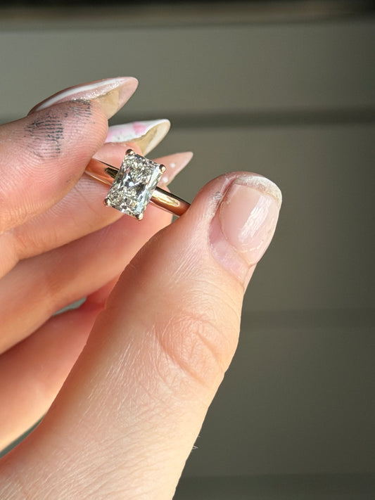 18k Rose Gold Engagement Ring ✦ Custom