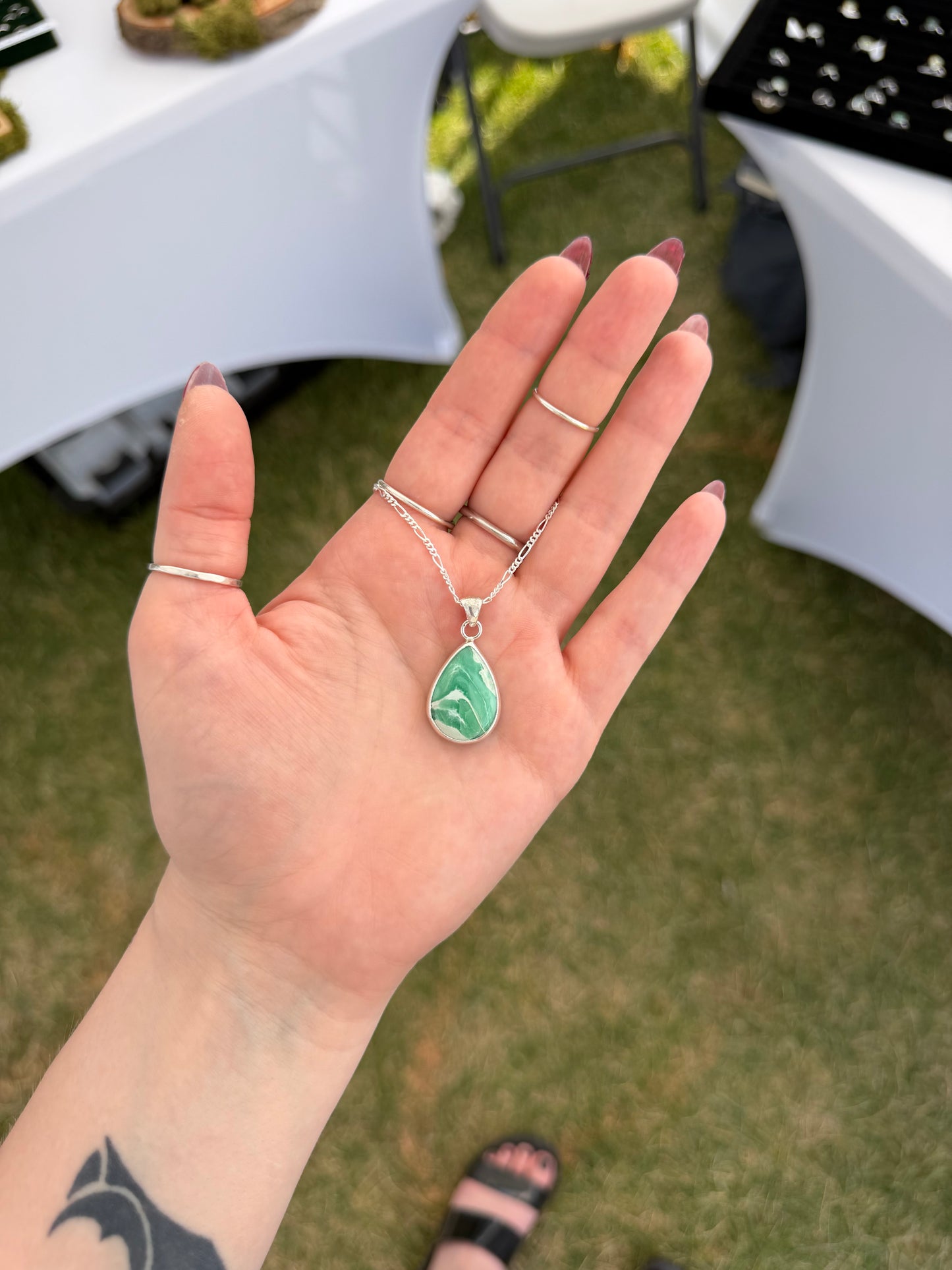 Pear Australian Variscite Necklace