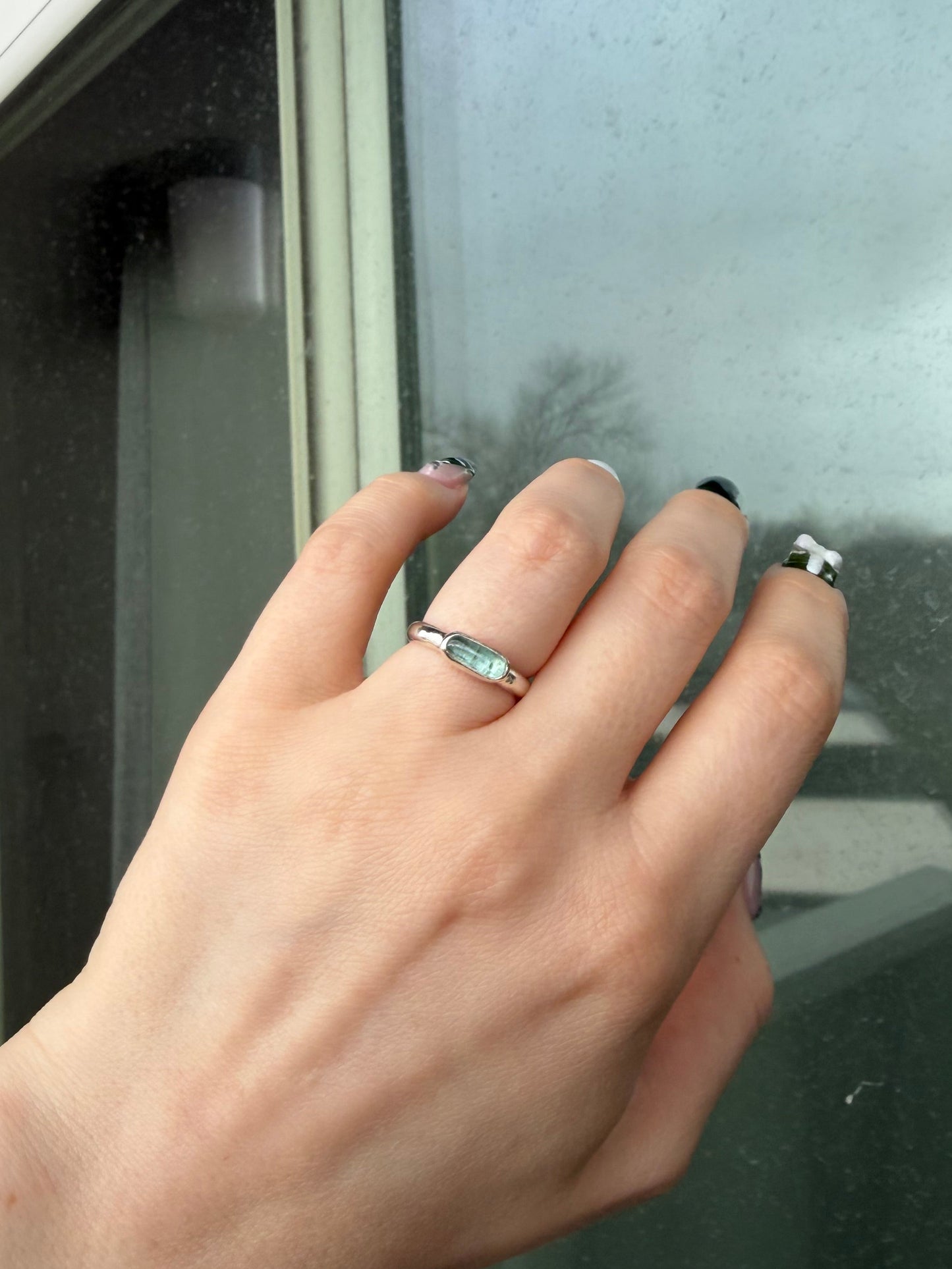Dainty Tourmaline Ring ✦ Sizes 6 & 7