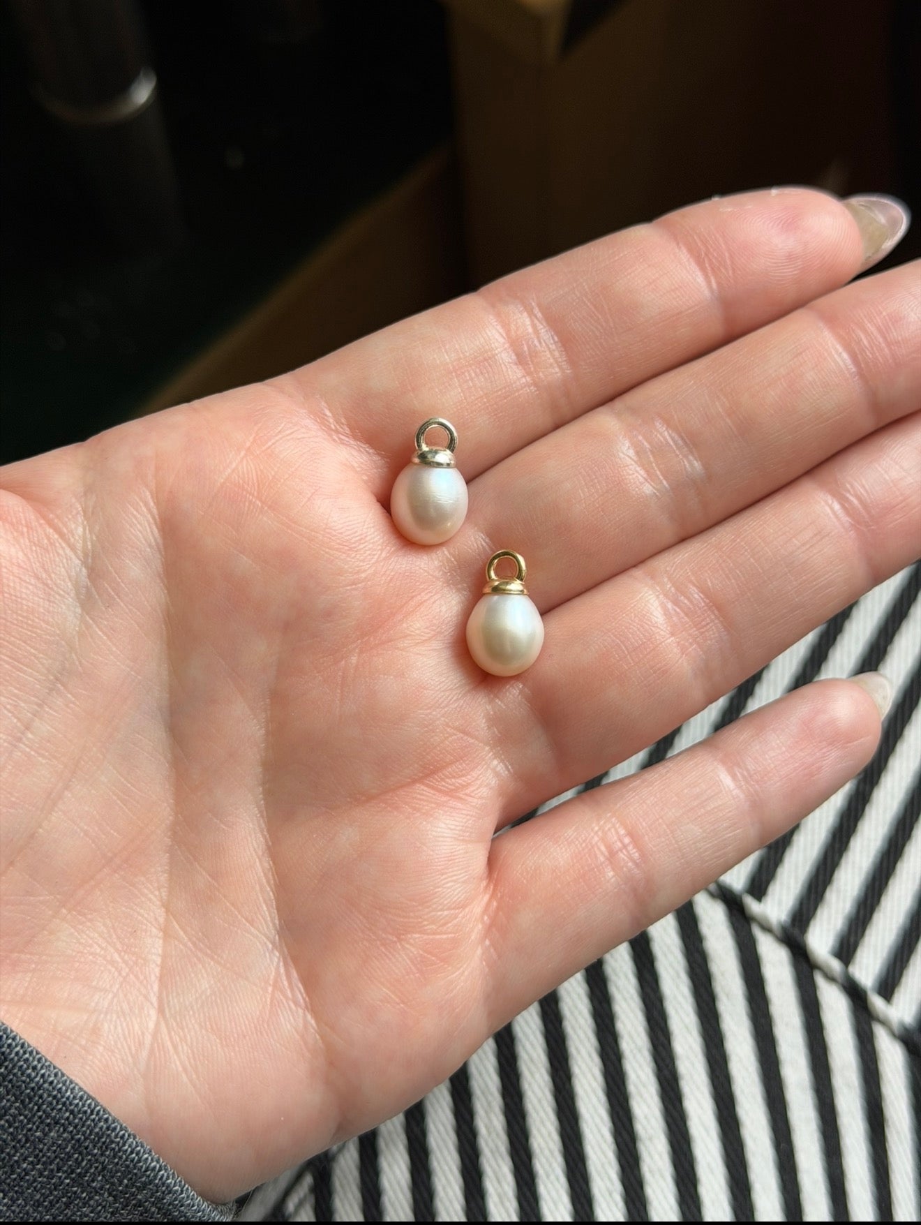 14k Gold/ Sterling Silver Freshwater Pearl Necklace
