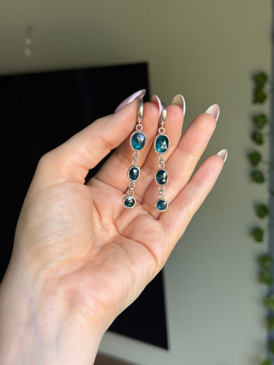 Kyanite Dangle Earrings ✦ Custom