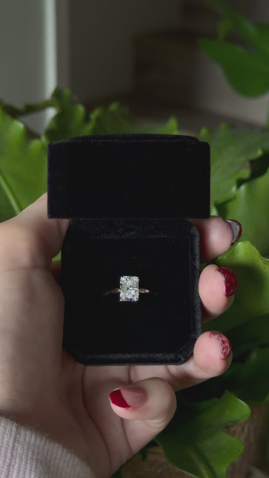 Platinum Engagement Ring ✦ Custom